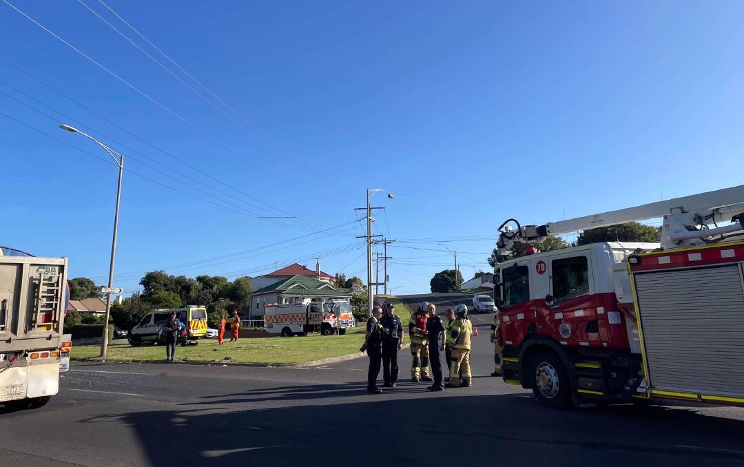 A motorist has collided with a B-double fuel tanker at a notorious Warrnambool intersection. Picture: Jessica Howard