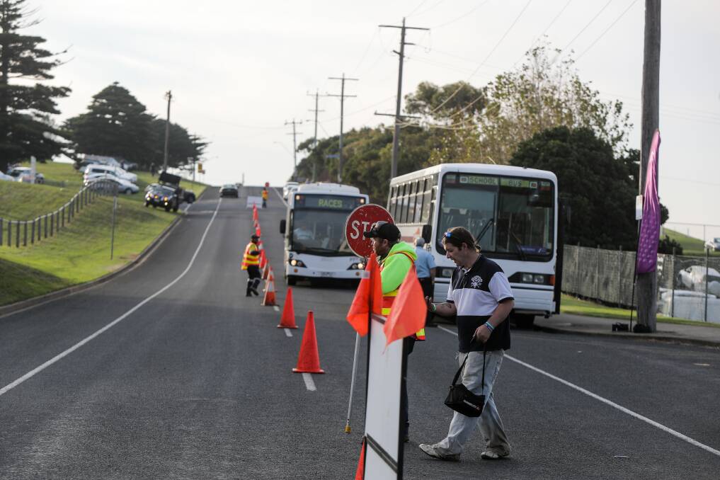 Traffic management: Grafton Road is one way from 2pm to 6pm during the May Racing Carnival in a bid to improve pedestrian safety after the races. Picture: Rob Gunstone