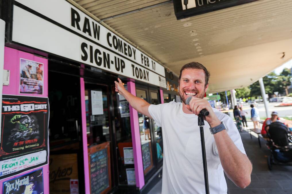 One-man show: Dirty Angel Comedy's Aidan Nicolson is calling for entrants for the RAW Comedy Warrnambool heat on February 17 at The Loft. Picture: Morgan Hancock