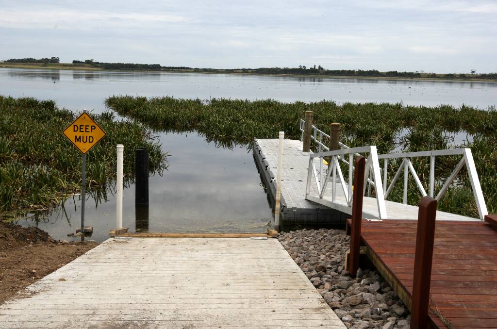 Ready: Lake Elingamite has been restocked with trout as part of a State Government iniatitive.