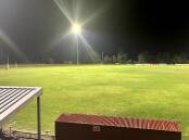 Bright: Almost half a million dollars of lighting upgrades have been completed to Mortlake's D.C. Farran Oval allowing the venue to host night football and cricket.