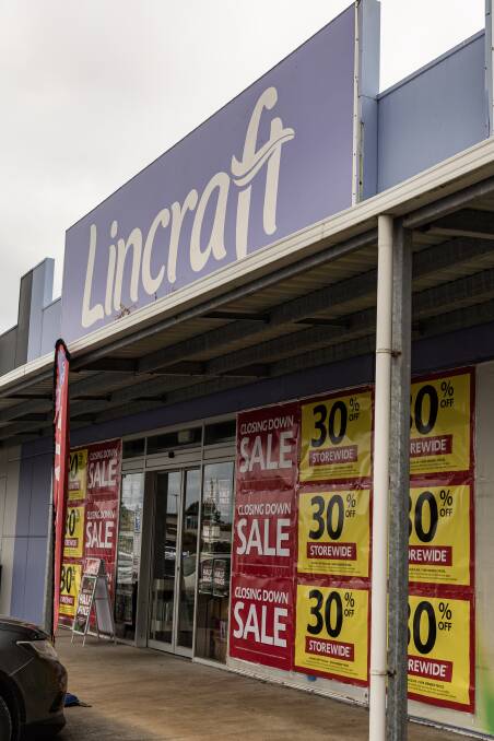Lincraft is situated in the Home Central shopping precinct, in the city's east. It will close in the coming weeks. Picture by Sean McKenna