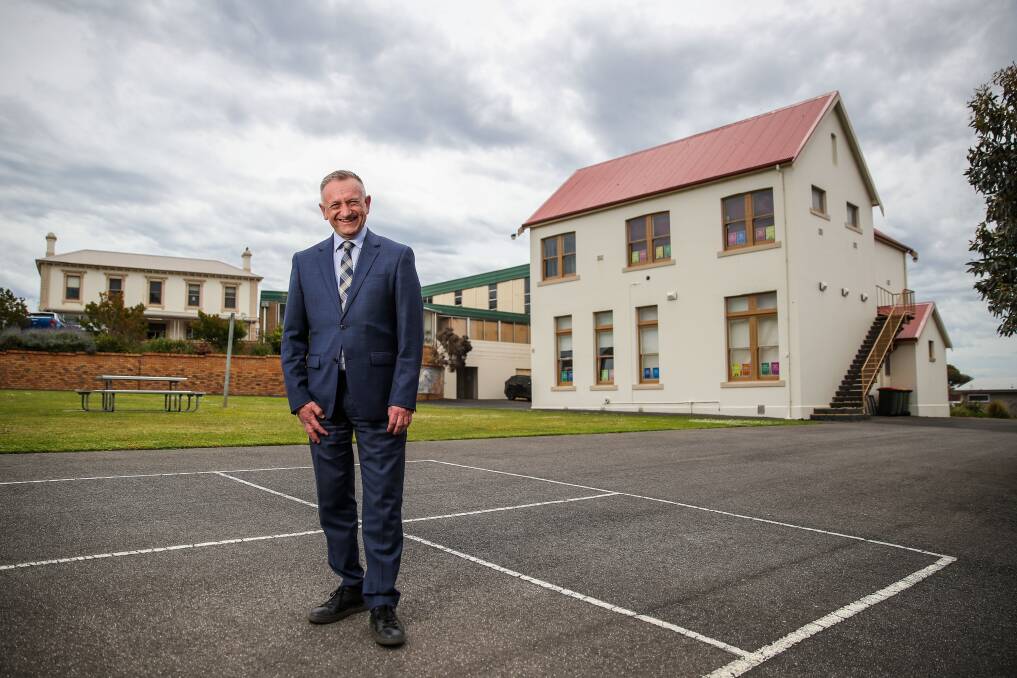 Unique: Emmanuel College principal Peter Morgan at the Canterbury Road campus where the 9@RICE program and year nine groups will be based from next year, until a new purpose-built centre is constructed at the Botanic Road site. Picture: Morgan Hancock