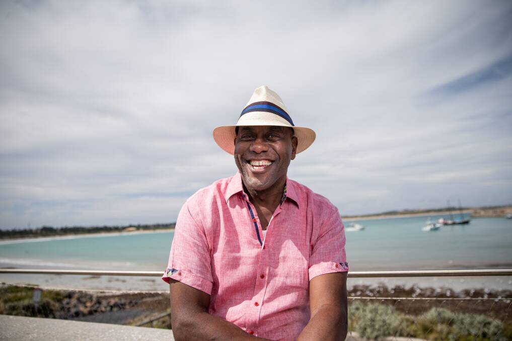 Star: UK celebrity chef Ainsley Harriott is in Warrnambool filming for Ainsley's Market Menu to screen on SBS later this year. Picture: Christine Ansorge