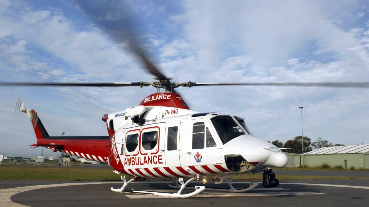Stable: A south-west resident was airlifted to Melbourne's The Alfred hospital on Friday after a welding accident.