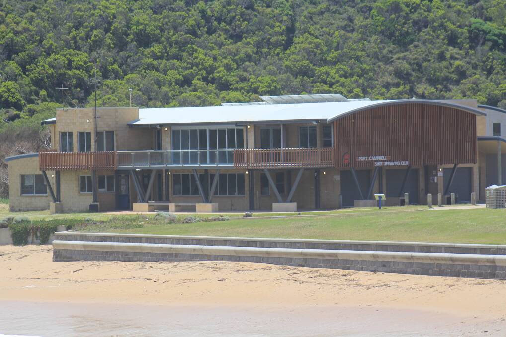 The new deck at the Port Campbell Surf Lifesaving Club honours selfless volunteers Ross and Andrew Powell whose lives were lost at sea in April 2019. 
