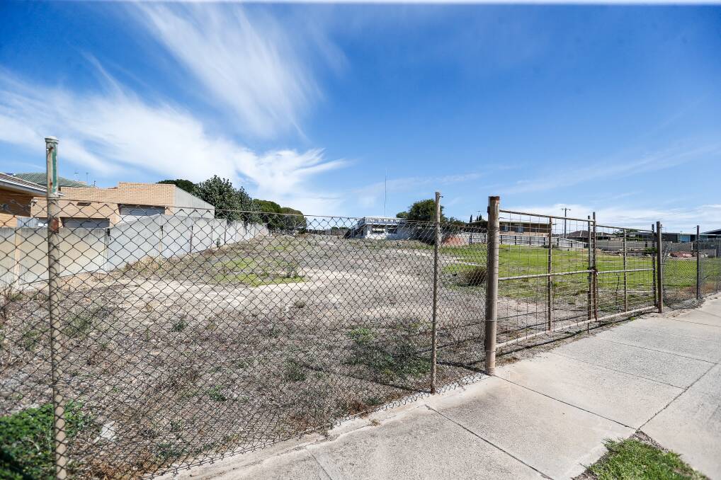 Vacant: The Verdon Street site where a new 124-place childcare centre is to be built. Construction was scheduled to be completed by mid-year but COVID-19-related delays have affected the project, with the centre opening pushed back to 2023. Picture: Anthony Brady