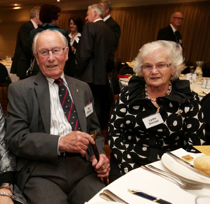 Loss: The Warrnambool community is mourning Lydia Sinclair, pictured here in 2013, with her husband Bill (dec). Mrs Sinclair died on July 11 and is being remembered for her charity work and passion for helping others.