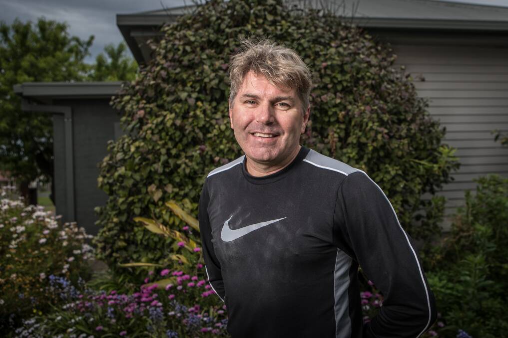 On the go: Port Fairy's Andrew Joosen is at his happiest when he's running. Andrew has completed 19 marathons and enjoys an active lifestyle participating in regular swimming and cycling sessions. Picture: Christine Ansorge