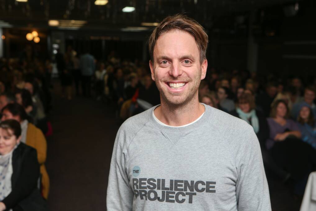 Popular: The Resilience Project's Hugh Van Cuylenburg will speak at Warrnambool's Lighthouse Theatre on Wednesday night. 