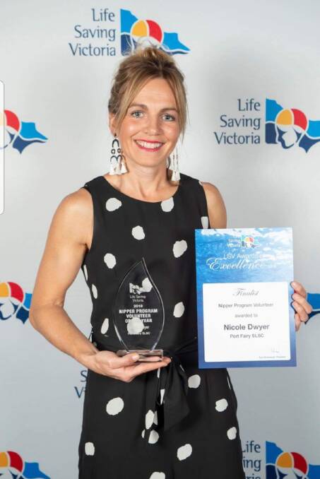 Team player: Port Fairy Surf Lifesaving Club Nipper co-ordinator Nicole Dwyer has been recognised for her outstanding work. 