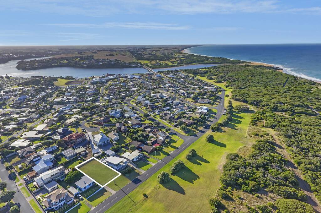 In demand: A vacant piece of land at 84 Hickford Parade in Warrnambool has a price guide of $950,000 to $1,050,000. It is for sale via expressions of interest which close on Friday. 