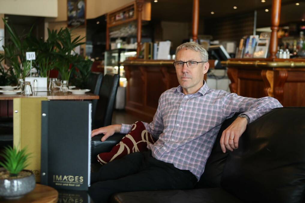 Tough time: Images Restaurant owner Jonathan Dodwell said it was difficult for businesses to recover from this year's repeated COVID-19 lockdowns. Picture: Morgan Hancock