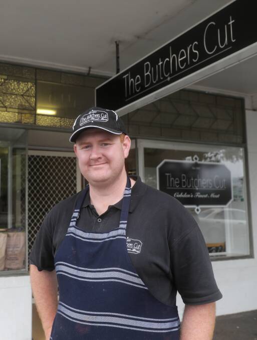 Open: The Butcher's Cut owner Marlin Walsh wants to encourage shoppers back to Cobden.