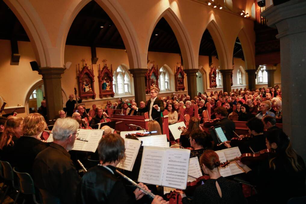 Classic: Warrnambool's St Joseph's Church provides a stunning backdrop to the Warrnambool Symphony Orchestra's annual Mother's Day Concert. It's on again this weekend. Picture: Anthony Brady