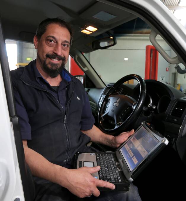 Winner: Callaghan Motors workshop controller Antonio Sanelli has been named the Mitsubishi Motors Technician of the Year. He will travel to Japan next year as part of the national award prize. Picture: Rob Gunstone