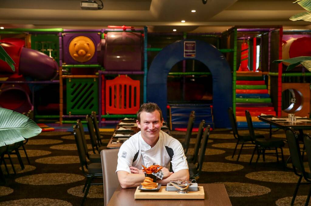 Fun: Elements Bar and Restaurant at the Motor City Motel has a new family dining room with a children's play space. Its menu features items with an 'American flavour' created by head chef Graeme Campbell. Picture: Chris Doheny