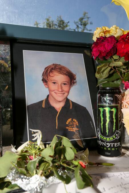 Loved: Port Fairy student Xavier Cassidy is being remembered as a kind boy with a cheeky grin who was like a brother to his classmates. He lost his life on Friday after an asthma attack. Picture: Michael Chambers