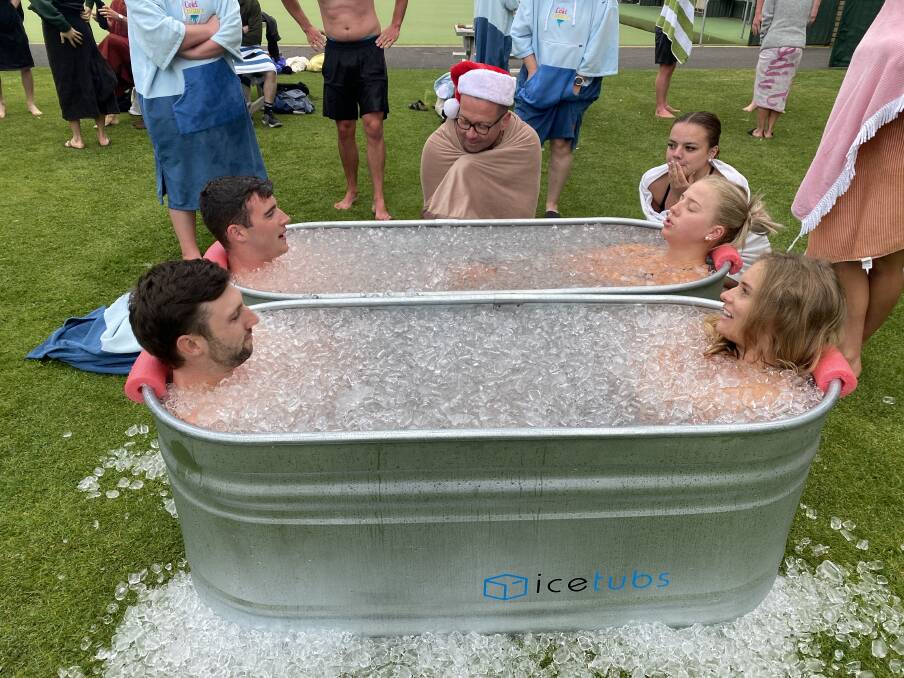 Cold Culture participants jump into freezing cold ice baths each Saturday for a range of physical, mental and social benefits. 