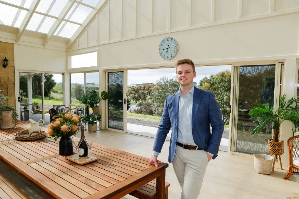 Harris & Wood real estate agent Josh Bermingham said popular lifestyle property locations included Allansford, Woodford, Bushfield, Grassmere and Cudgee. Picture by Anthony Brady