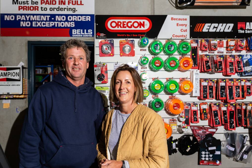 Laura and Adam Main are the new owners of Bells Garden Centre. Picture by Eddie Guerrero. 