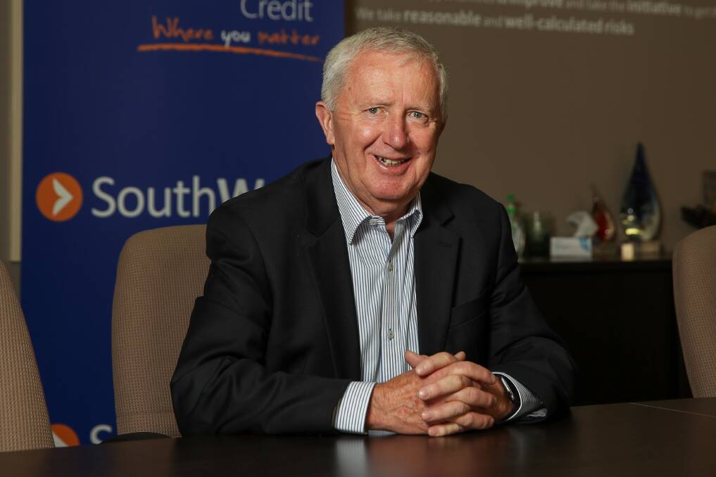Proud: South West Credit chief executive officer David Brown will retire on July 15 after more than 50 years in the banking industry. Picture: Morgan Hancock
