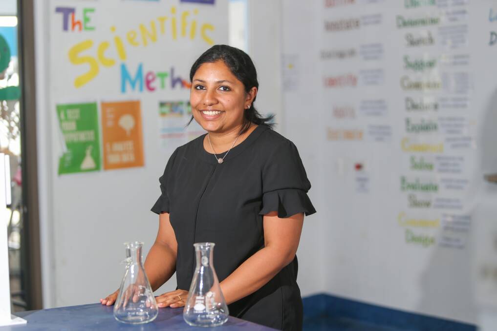 New move: Jerin Joseph Chethalan has made the move from dentistry to teaching. She is looking forward to beginning her new role Cobden Technical School this week. Picture: Morgan Hancock