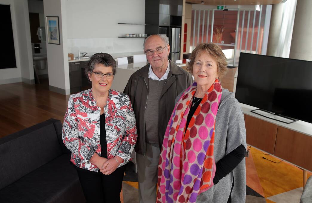 Haven: Peter's Project's Vicki Jellie, Vern Robson and Glenys Phillpot, in the Peter's Project Community Support Room at the new cancer centre. Picture: Rob Gunstone