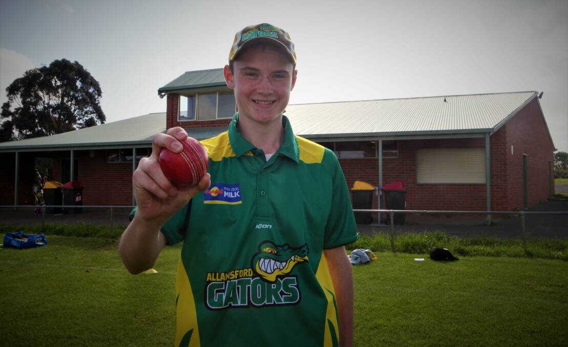 FINE FORM: Allansford's Ethan Boyd starred for Warrnambool Blue at Horsham Under 15 Country Week on Wednesday, taking 5-24 off 10 overs. Picture: Sean Hardeman 