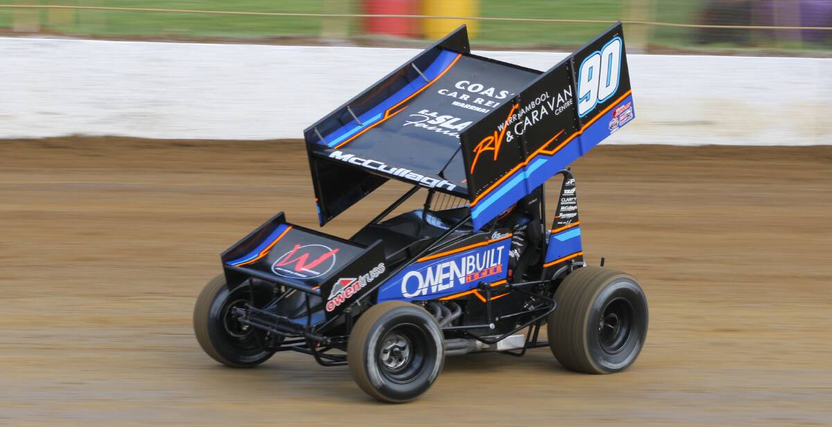 SOUTH-WEST REPRESENTATIVE: Warrnambool driver Corey McCullagh is competing in the Easter sprintcar trail. 