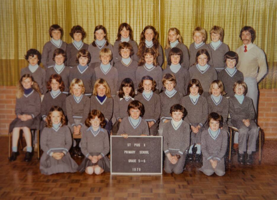 SAY CHEESE: A young Trevor Gleeson (second row fourth from right) in his 1979 St Pius Primary School class photo.