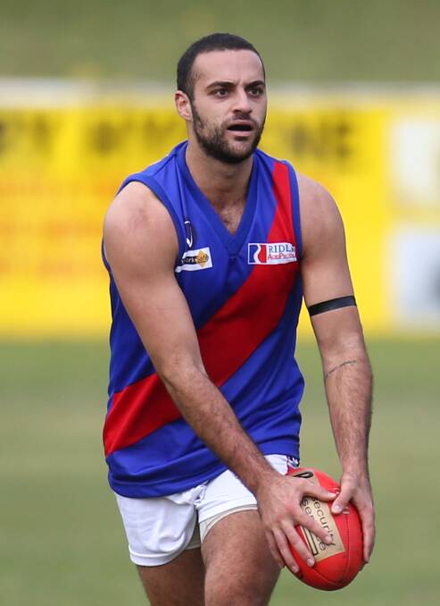 LEADER: Paul Dirago booted five goals for the Bloods on Saturday.