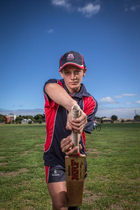 A STAR ON THE RISE: Hawkesdale, Koroit and Western Waves representative Fletcher Cozens performed strongly for Victoria Renegades in a one-off clash. Picture: Christine Ansorge