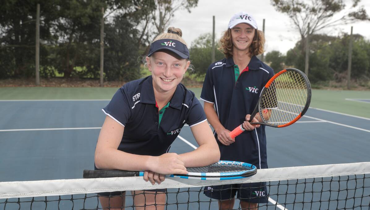 REGION'S HOPEFULS: Hawkesdale's Eloise Swarbrick and Bushfield's Harry Boyd will play in the Australian Money Tournament section at Warrnambool next week. Picture: Rob Gunstone