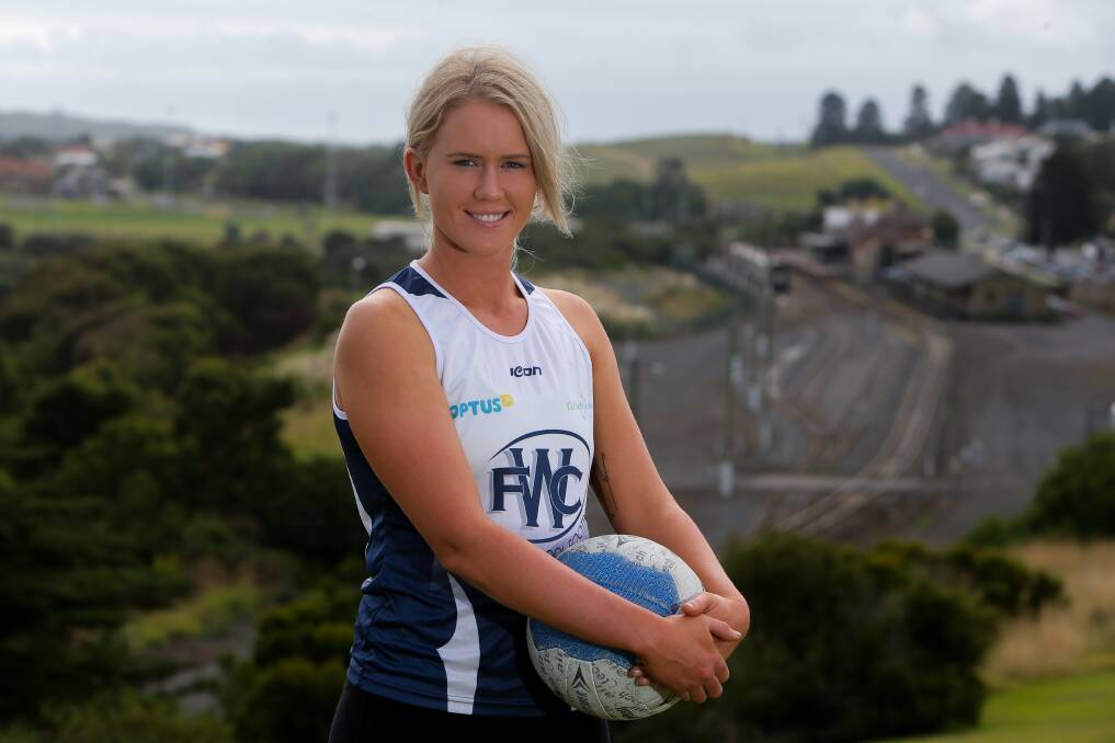 BACK IN BLUE: Warrnambool recruit Chantelle Moloney has returned to the club from Merrivale for the 2017 Hampden league season. Picture: Rob Gunstone