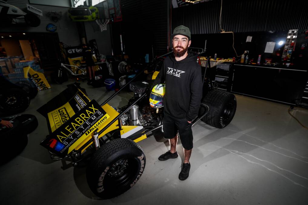 BUSY SCHEDULE: James McFadden often only has five hours' sleep a night in the lead-up to sprintcar races. Picture: Morgan Hancock