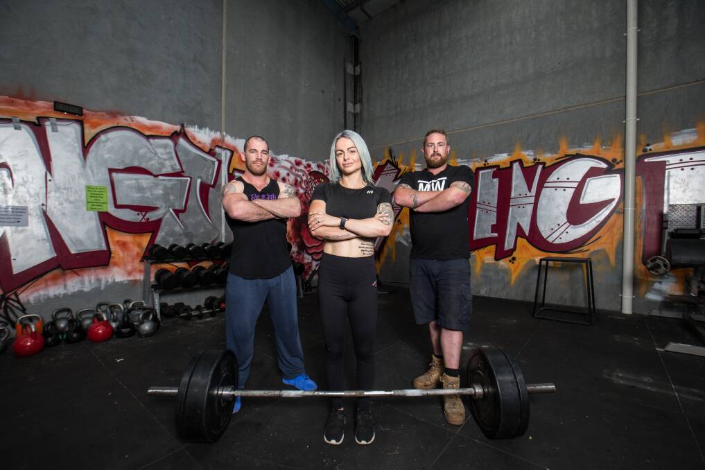 TEAM WORK: Powerlifters Deejay McLean, Shani Russell and Andy Sloetjes are heading to Melbourne for their first competition. Picture: Christine Ansorge
