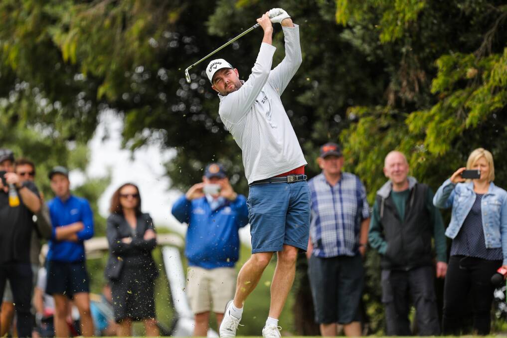FAMILIAR TERRITORY: World-class golfer Marc Leishman drew a crowd at his home course in Warrnambool on Thursday. Picture: Morgan Hancock