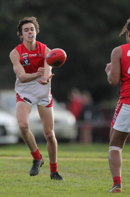 LONG-TERM PLANS: Football gives South Warrnambool wingman Noah Kol an outlet from his university studies. He wants to become a doctor. Picture: Morgan Hancock
