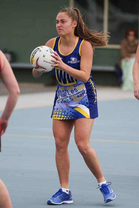 PICK OF THE BUNCH: North Warrnambool Eagles netballer Kira Bussell played a key role in their win over Portland on Saturday.