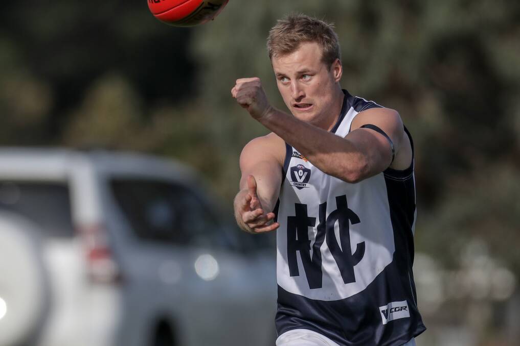 DEPENDABLE BLUE: Warrnambool backman Will Jacobs is reliable. Picture: Rob Gunstone