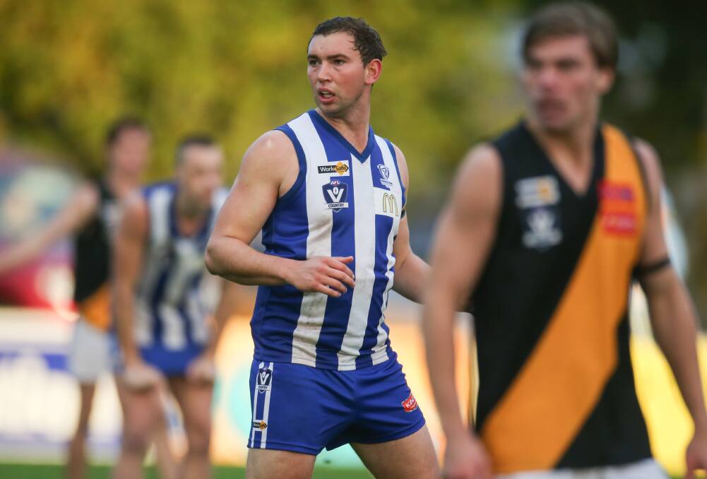 BOUNCING BACK: An ankle injury restricted Jack Hickey to five games in his first season at the club. The Roos believe the ex-Camperdown tall will shine in 2018.
