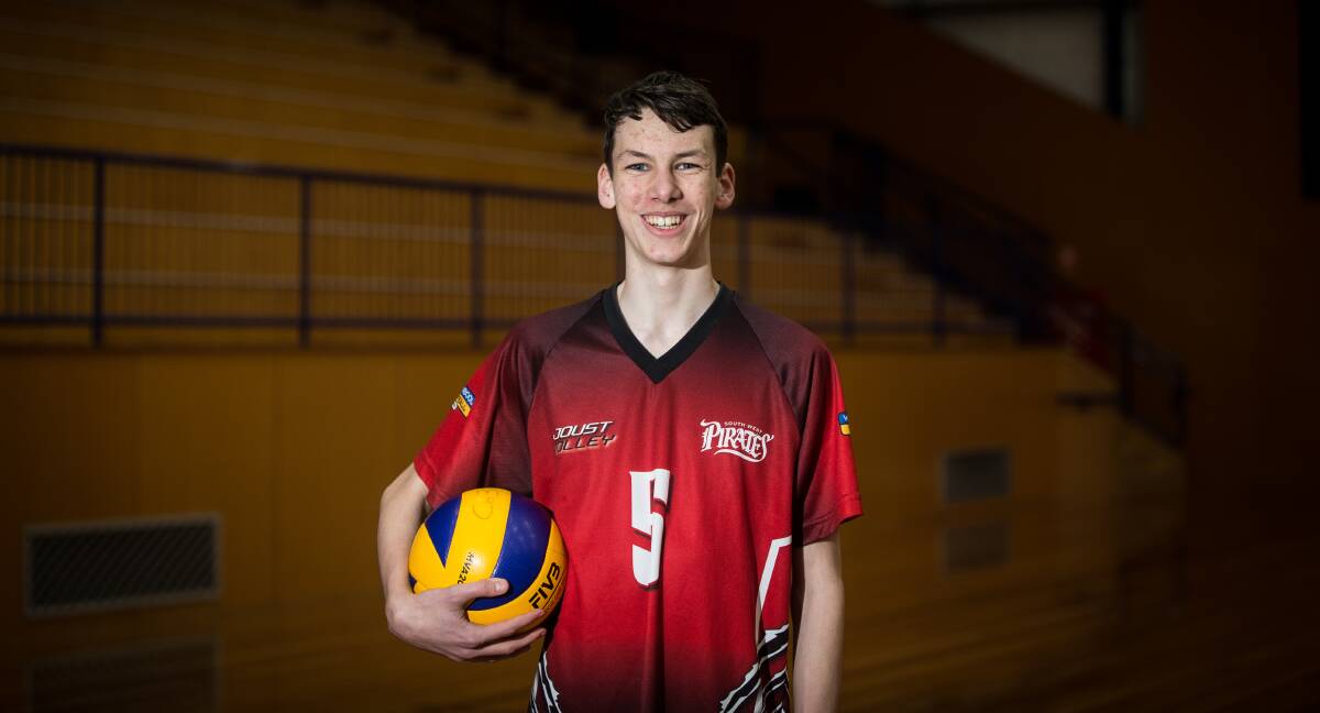 GRAND PLANS: Tristan Gibbs will play for Wombats in the Warrnambool Volleyball Association grand final on Sunday. Picture: Christine Ansorge
