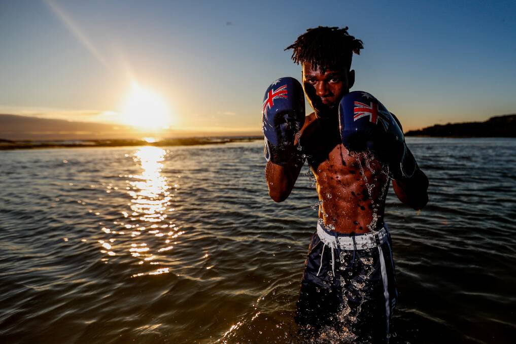 NEW HORIZON: Brian Agina wants to box professionally. He competed at the Gold Coast Commonwealth Games as an amateur. Picture: Morgan Hancock