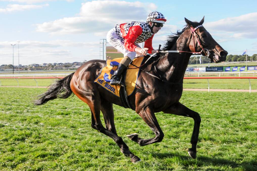 PERFECT WEATHER, PERFECT RESULT: Jockey Damian Lane rode High Church home under blue skies in Warrnambool. Picture: Bronwyn Nicholson/ Getty Images