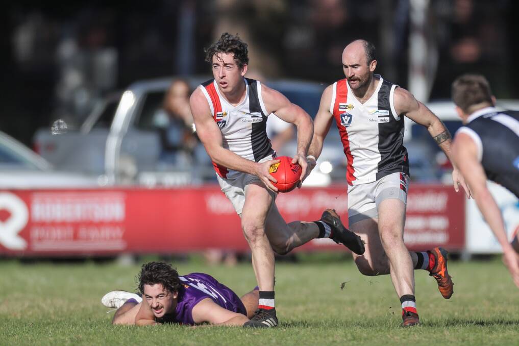 ROUND SEVEN: Koroit's Taylor Mulraney leaves Port Fairy in his wake in the grand final rematch. Picture: Morgan Hancock