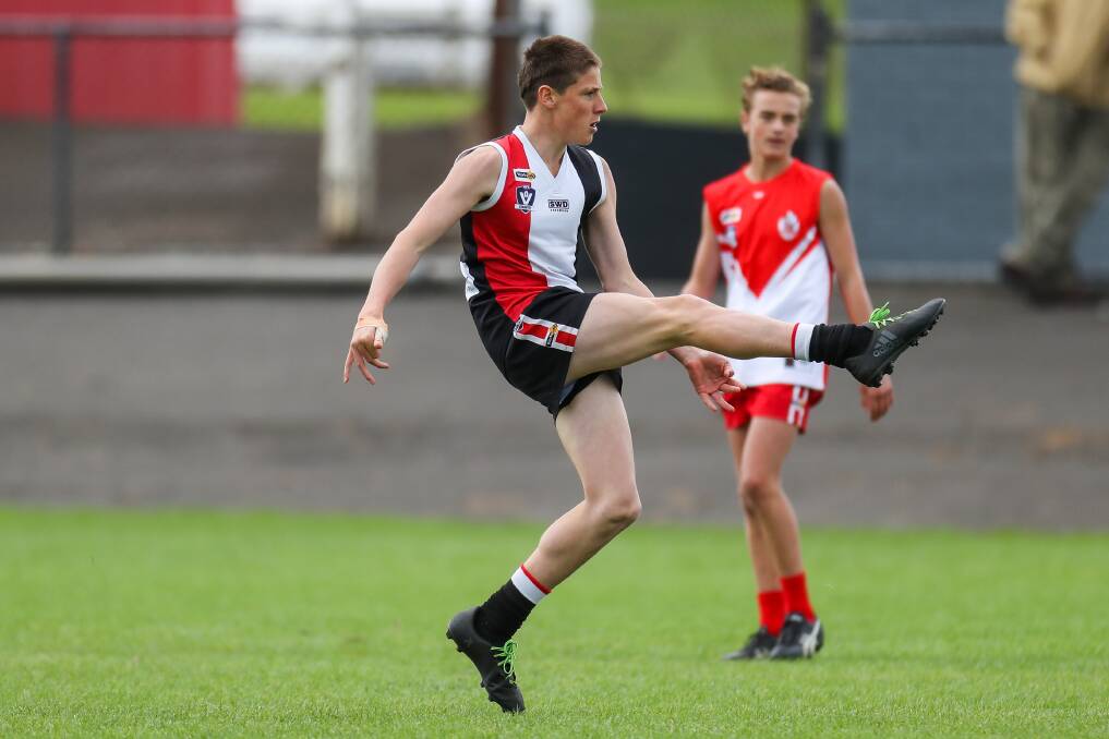 KICKING ON: Koroit footballer Connor McDonald will play at the V/Line Cup in Shepparton in September. Picture: Morgan Hancock
