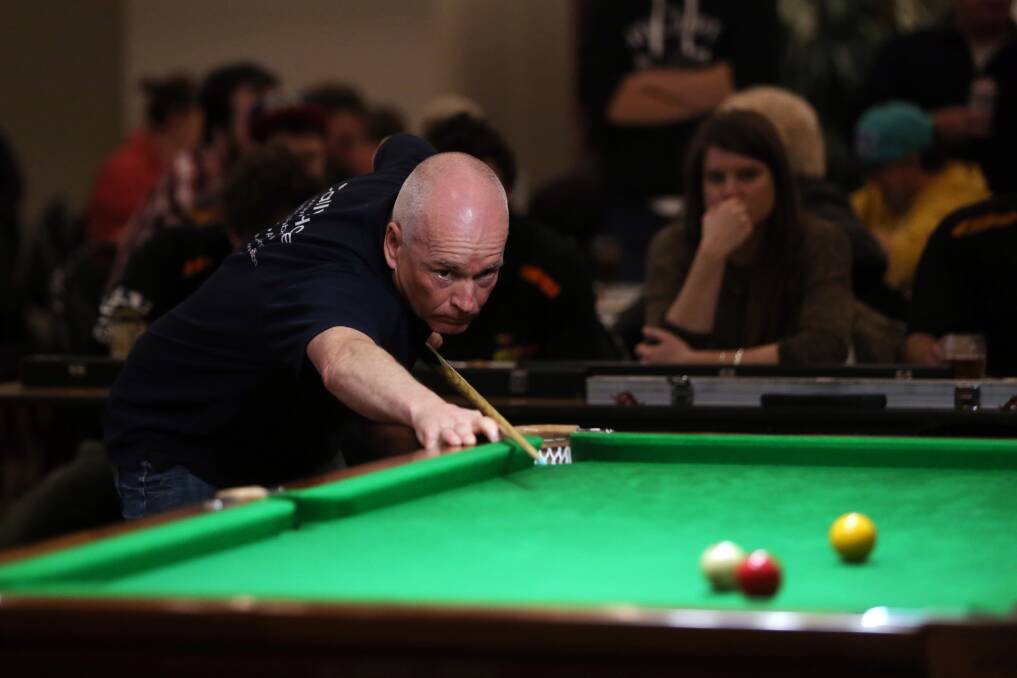 ON TARGET: Warrnambool Eight-Ball Association player Neil O'Malley was named its best singles player of the past 12 months.