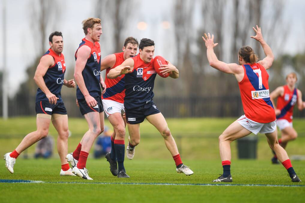 CUT: North Warrnambool Eagles export Dion Johnstone spent two seasons at AFL club Melbourne, playing for its VFL affiliate Casey Demons.