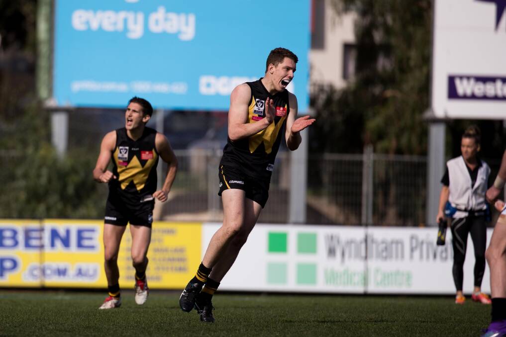 TIGER TIME: VFL club Werribee is relishing having a fit and firing Josh Corbett in its attacking 50. Picture: Jonathan Di Maggio Photography